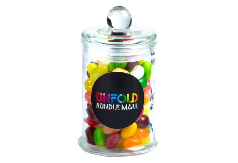 Small Apothecary Jar filled with JELLY BELLY Jelly Beans 115g