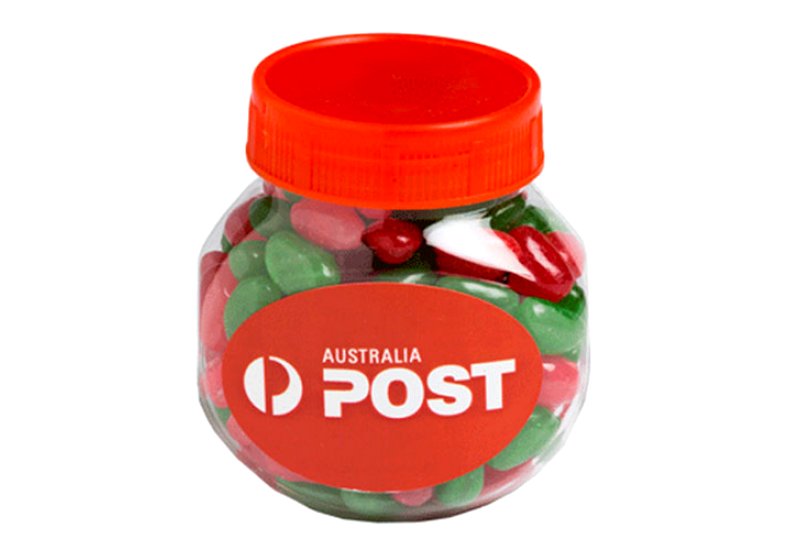 Plastic Jar filled with CHRISTMAS Jelly Beans 170g