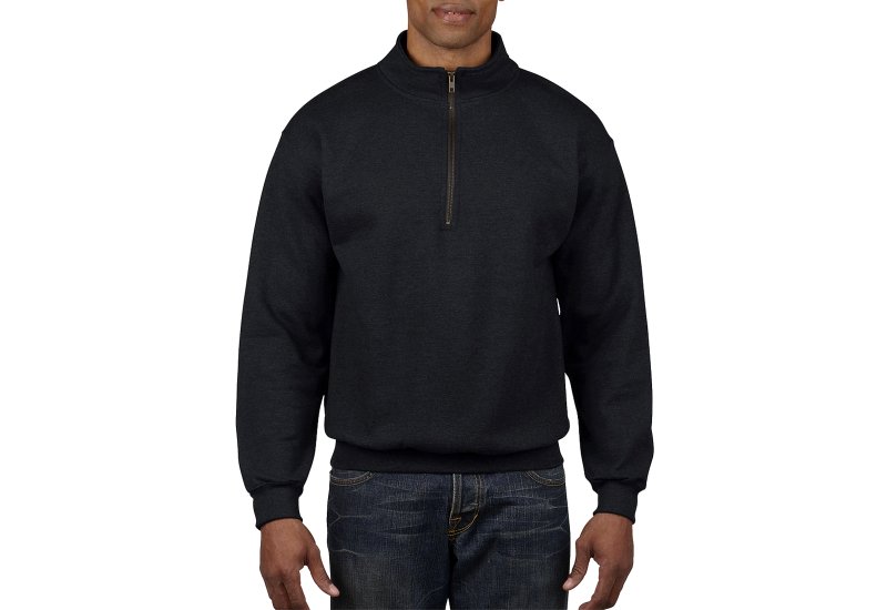 Heavy Blend Vintage Classic Adult Zip Cadet Collar Sweatshirt