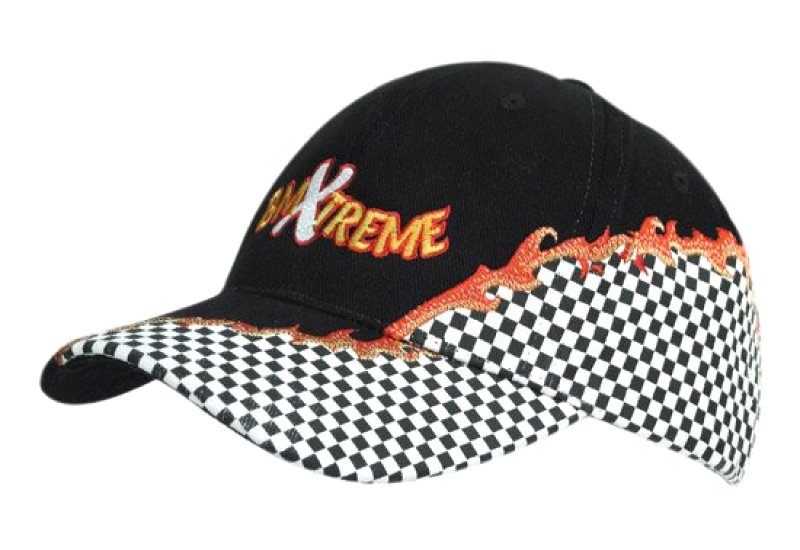 Brushed Heavy Cotton Cap With Rift Embroidery & Checks