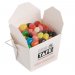 White Cardboard Noodle Box with Jelly Beans