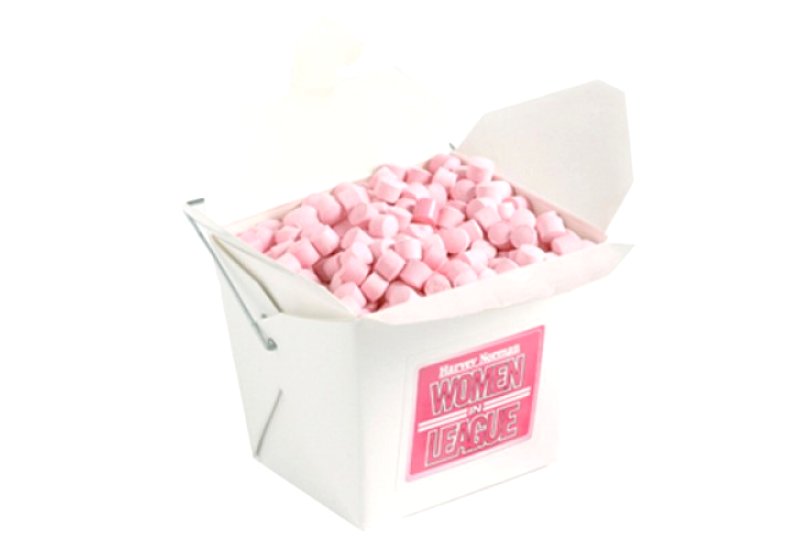 White Cardboard Noodle Box with Mints or Musks