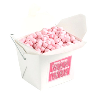 White Cardboard Noodle Box with Mints or Musks 