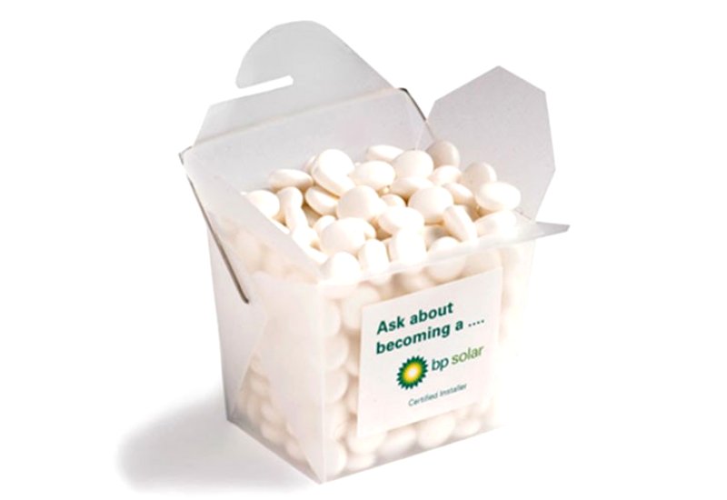 Frosted Noodle Box with Mints