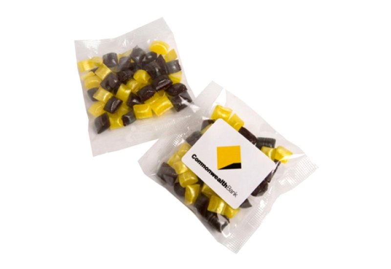 Corporate Coloured Humbugs 50g
