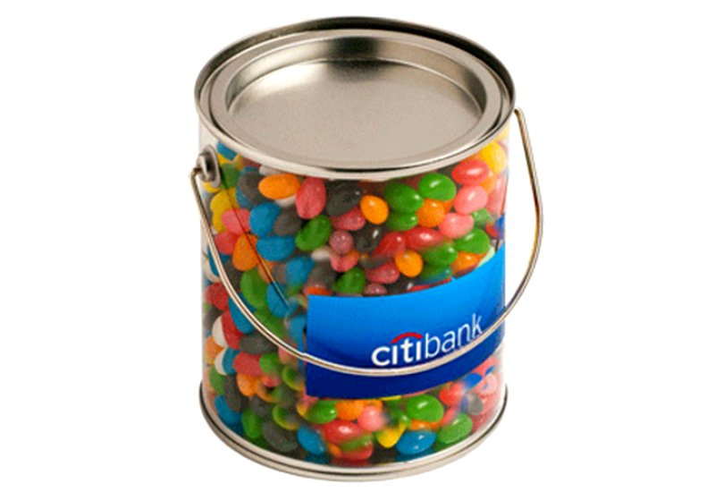 Big PVC Bucket filled with Jelly Beans