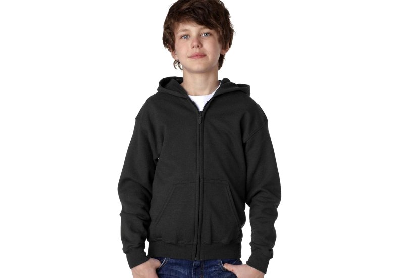 Gildan Youth Full Zip Hooded Sweatshirt