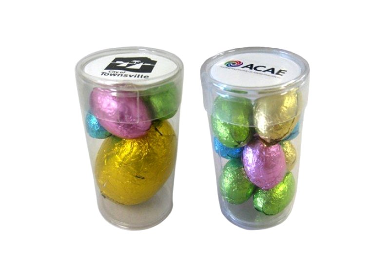 Pet Tube filled with Easter Eggs