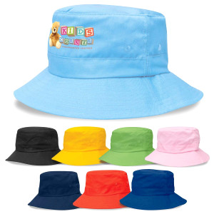 Kids Twill Bucket Hat w/Toggle 