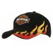 Heavy Brushed Cotton Cap With Side Flame Embroidery