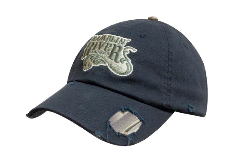 Washed Twill with Leaf Camouflage Distressed Visor