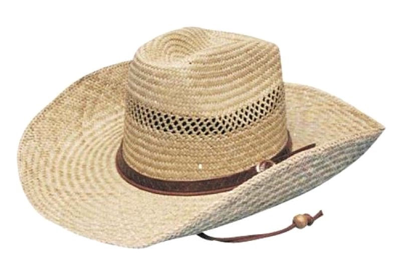 Cowboy Straw With Leather Band