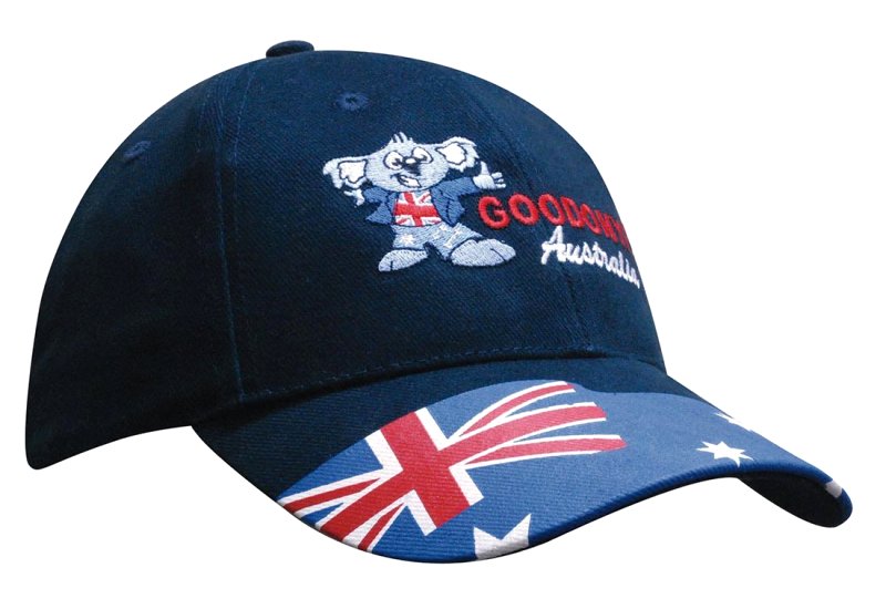 6 Panel Australia Waving Flag Cap