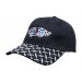 Brushed Heavy Cotton Cap With Checker Plates On Peak