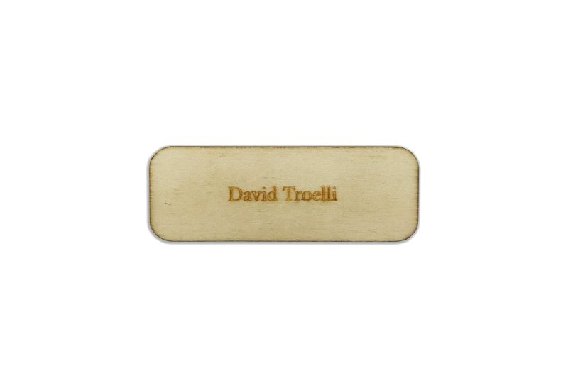 Complete Magnetic Wooden Badge