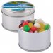 Assorted Colour Mini Jelly Beans in Silver Round Tin  Image #1