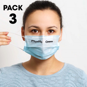 3 Pack - Disposable Face Masks   Image #1 