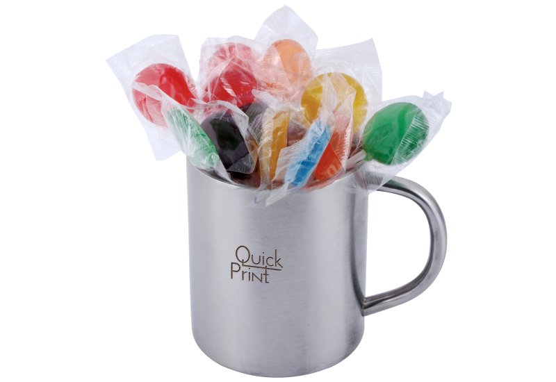 Assorted Colour Lollipops in Java Mug  Image #1