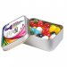 Assorted Colour Mini Jelly Beans in Silver Rectangular Tin  Image #1