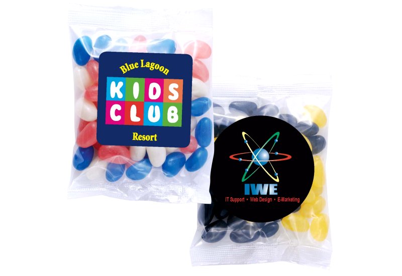 Corporate Colour Mini Jelly Beans in 50 Gram Cello Bag  Image #1