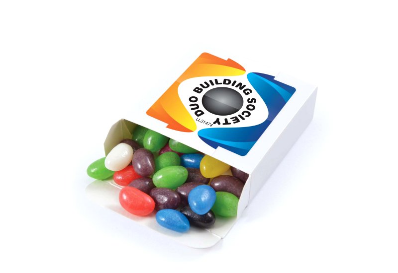 Assorted Colour Jelly Beans in 50 gram Box   Image #1