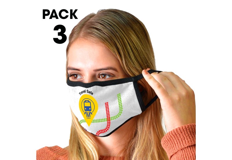 3 Pack - Shield Face Masks