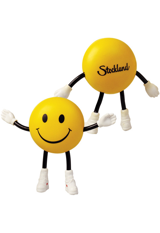 Smile Guy with Bendy Arms & Legs Stress Reliever  Image #1 