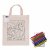 Colouring Short Handle Calico Bag & Crayons  Image #1