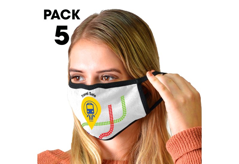 5 Pack - Shield Face Masks