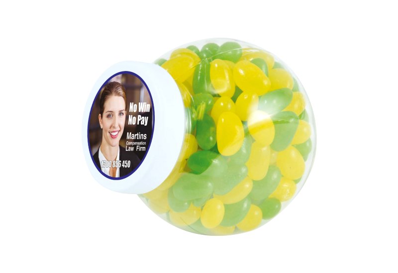 Corporate Colour Mini Jelly Beans in Container  Image #1