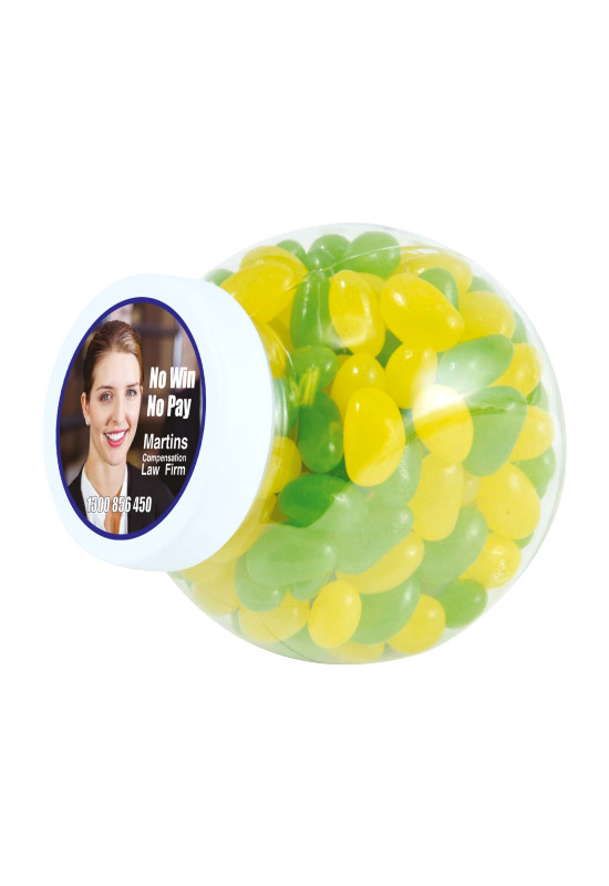 Corporate Colour Mini Jelly Beans in Container  Image #1 