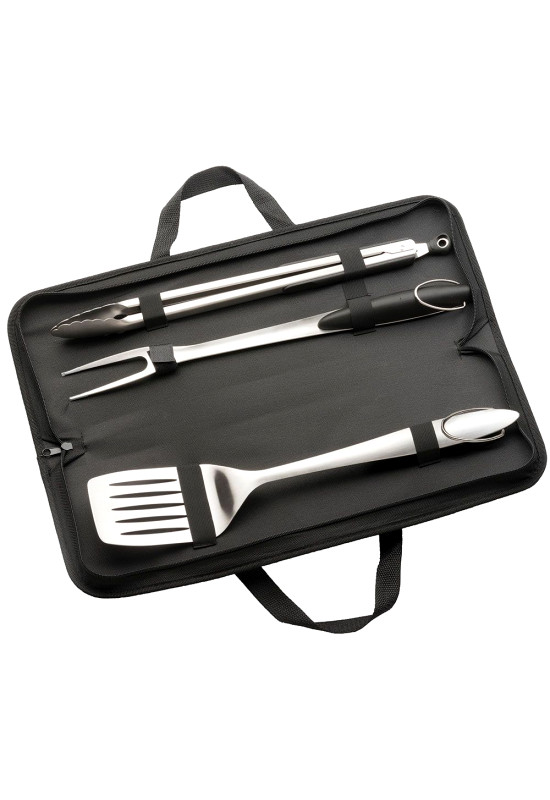 3 Piece Stainless Steel BBQ Set  Image #1 