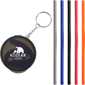 Reusable Silicone Straw Keychain  Image #1 