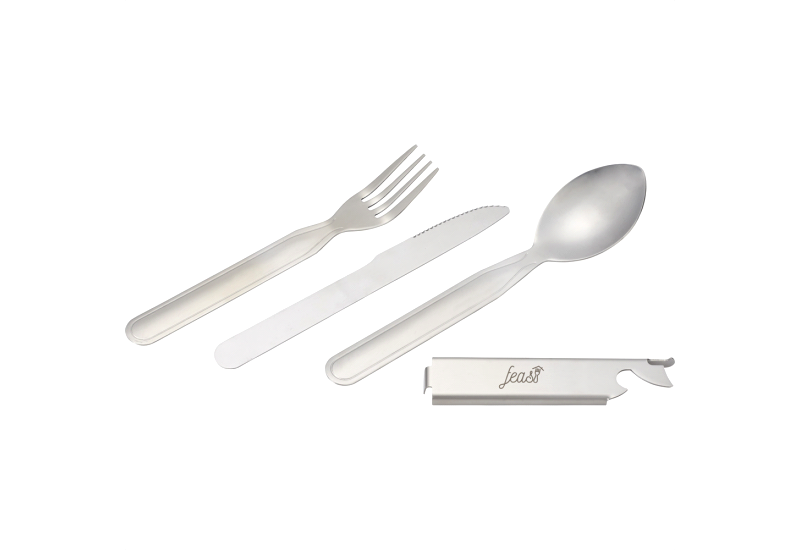 3 Piece Metal Cutlery to Go  Image #1