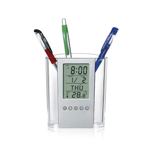 Alarm Clock & Pen Holder 