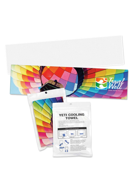 Yeti Premium Cooling Towel - Full Colour - Pouch  Image #1 