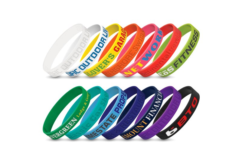 Silicone Wrist Band - Debossed  Image #1