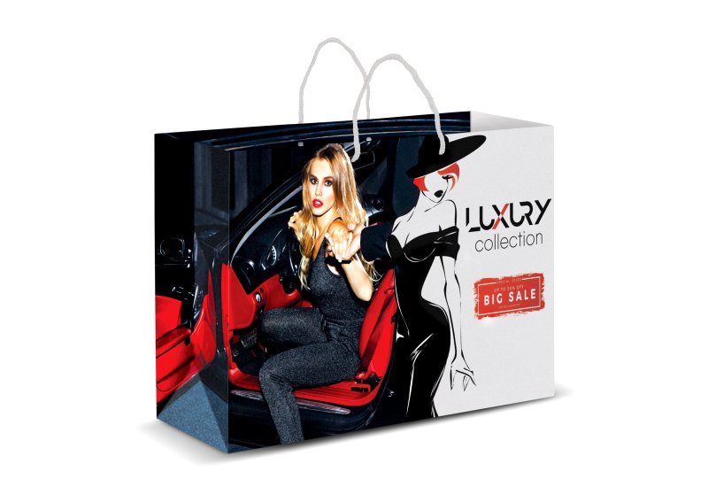 Extra Large Laminated Paper Carry Bag - Full Colour  Image #1