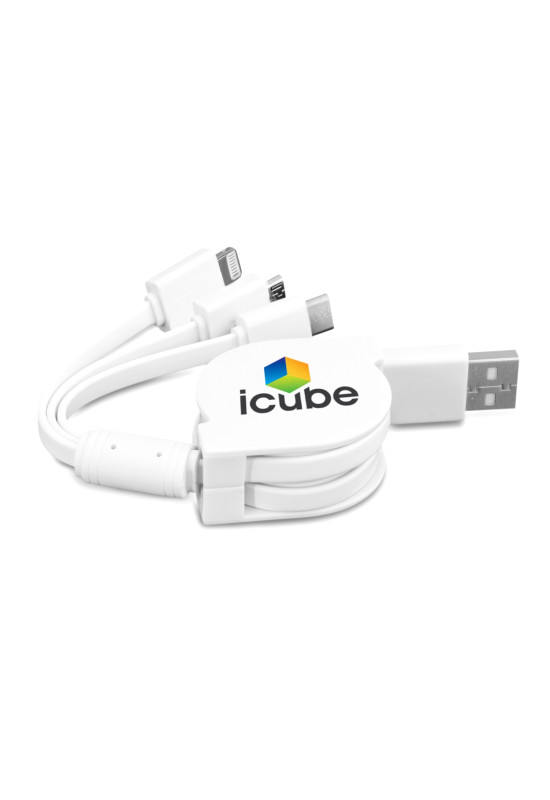 Retractable 3-in-1 Charging Cable  Image #1 