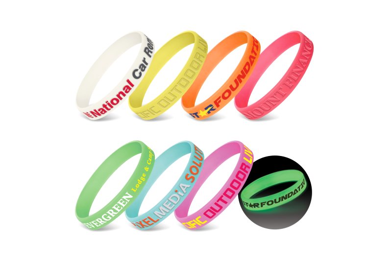 Silicone Wrist Band - Glow in the Dark  Image #1